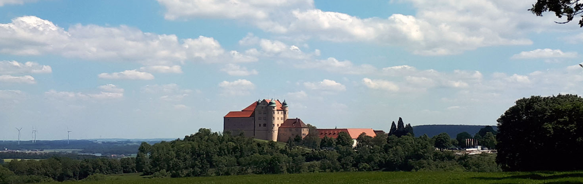 Blick auf die Kapfenburg in Lauchheim, aufgenommen von B. Wiedmann
